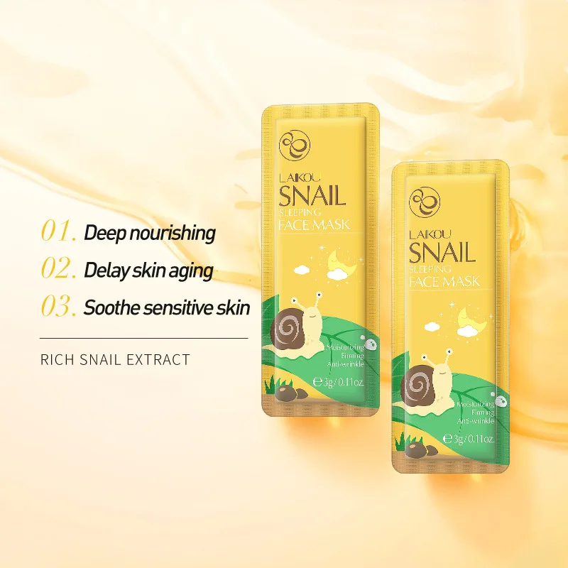 2021 hot-selling skin care products single-piece disposable moisturizing whitening seaweed sleeping mask
