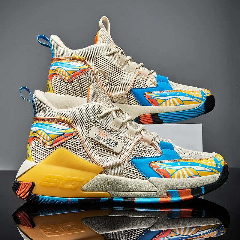 Новинка 2022, высококачественные брендовые уличные баскетбольные кроссовки, повседневная обувь, мужская легкая Повседневная модная обувь