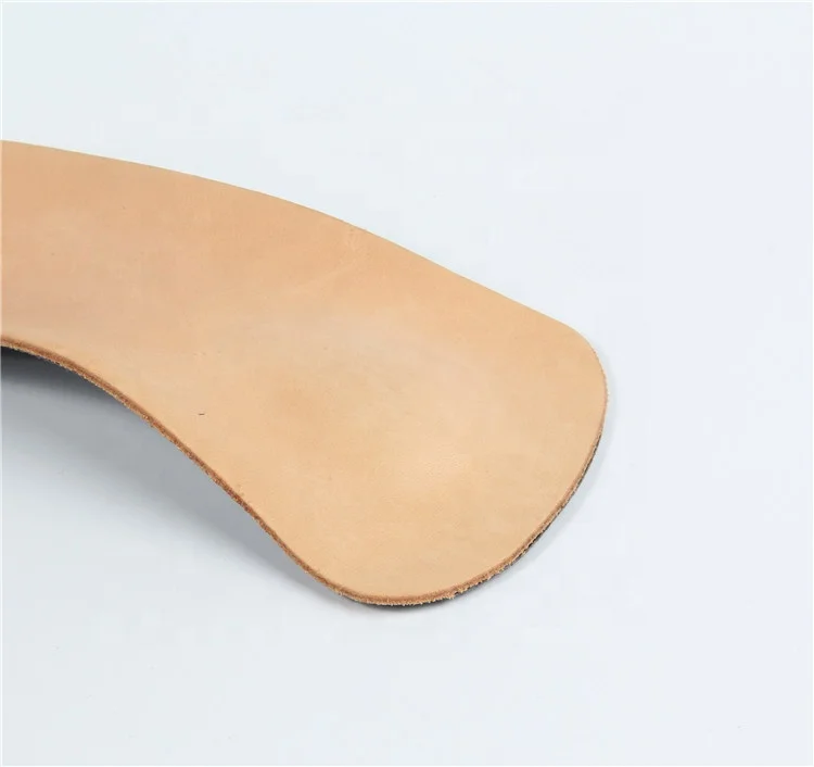 P13 3/4 leather heat moldable orthotic arch support flat feet custom orthotic thermoplastic insole