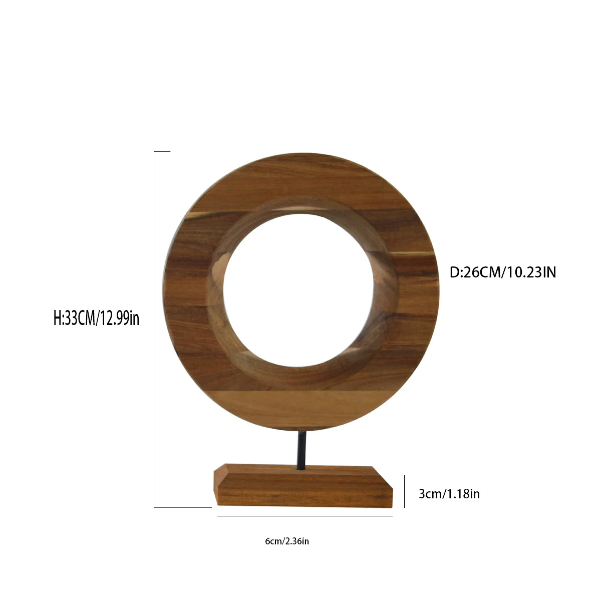 Недорогая Мебель настольные украшения деревянные круглые детали ручной работы