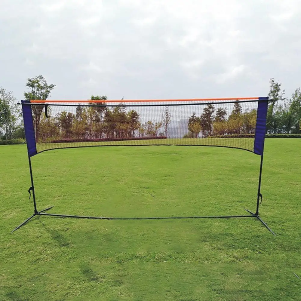 Foldable Badminton Tennis Volleyball Net Height Width Adjustable Outdoor Sport Set Frame Stand Portable with Storage