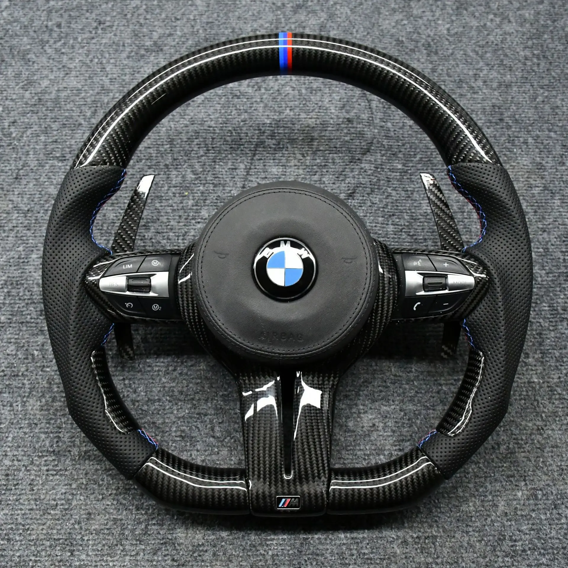 Carbon Fiber Car Steering Wheel For BMW M M3 M5 M6 F01 F02 F06 F07 F10 F11 F12 F13 F30 F32 F80 F91 E90 E91 E92 Car Accessories