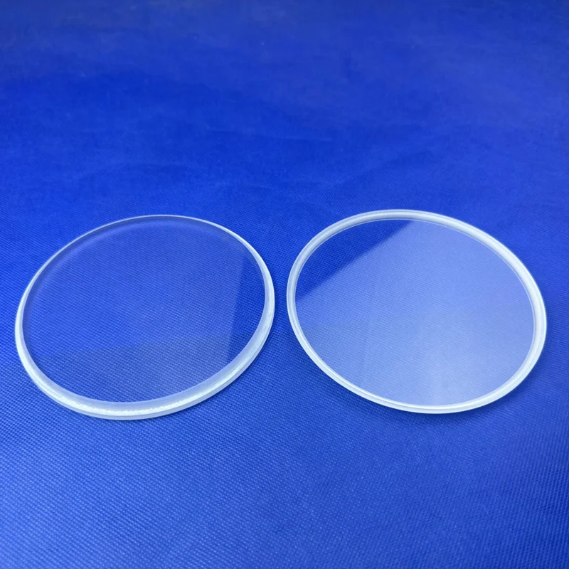 Custom polished quartz crystal chip quartz glass plate quartz slice window in various sizes