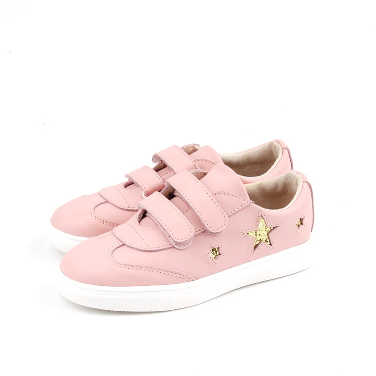 Fast Delivery Leather Shoes Kids Factory Wholesale Genuine Leather Girls Sneaker Shoes