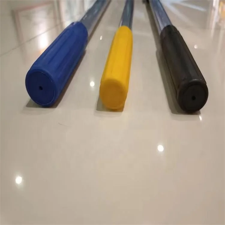Colorful Heavy Duty Aluminum Extension Pole Floor Handle For Cleaning