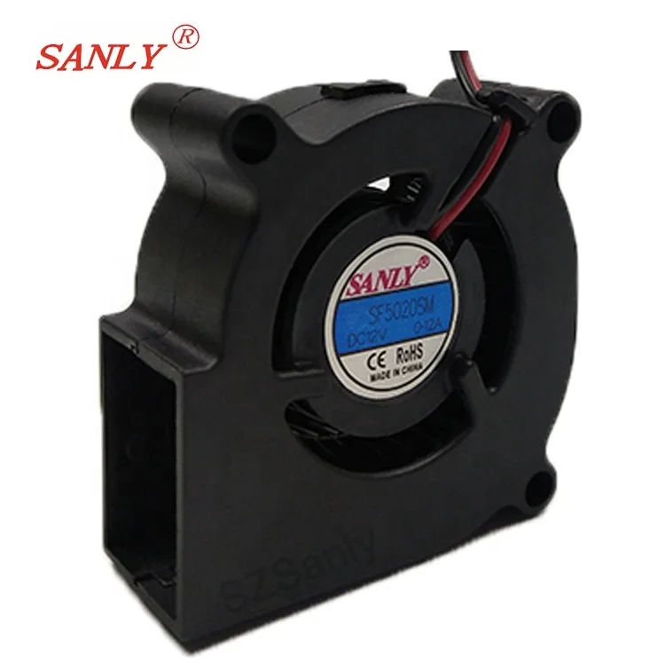 5020 12v Rated Voltage Cooling Fan 3000rpm Speed Ventilation Small Centrifugal Blower 50x50x20mm
