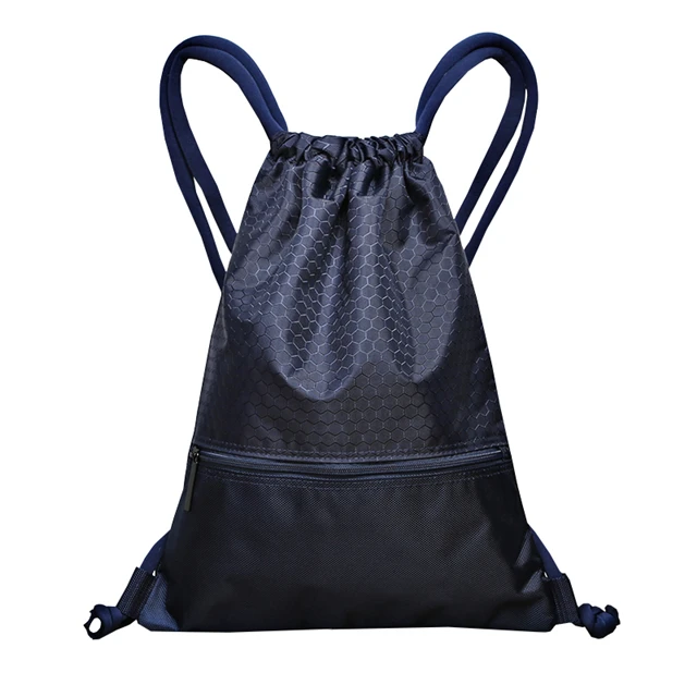 Good Quality Sports Football Gym Mesh Drawstring Backpack Basketball Bags with Custom Print Logo