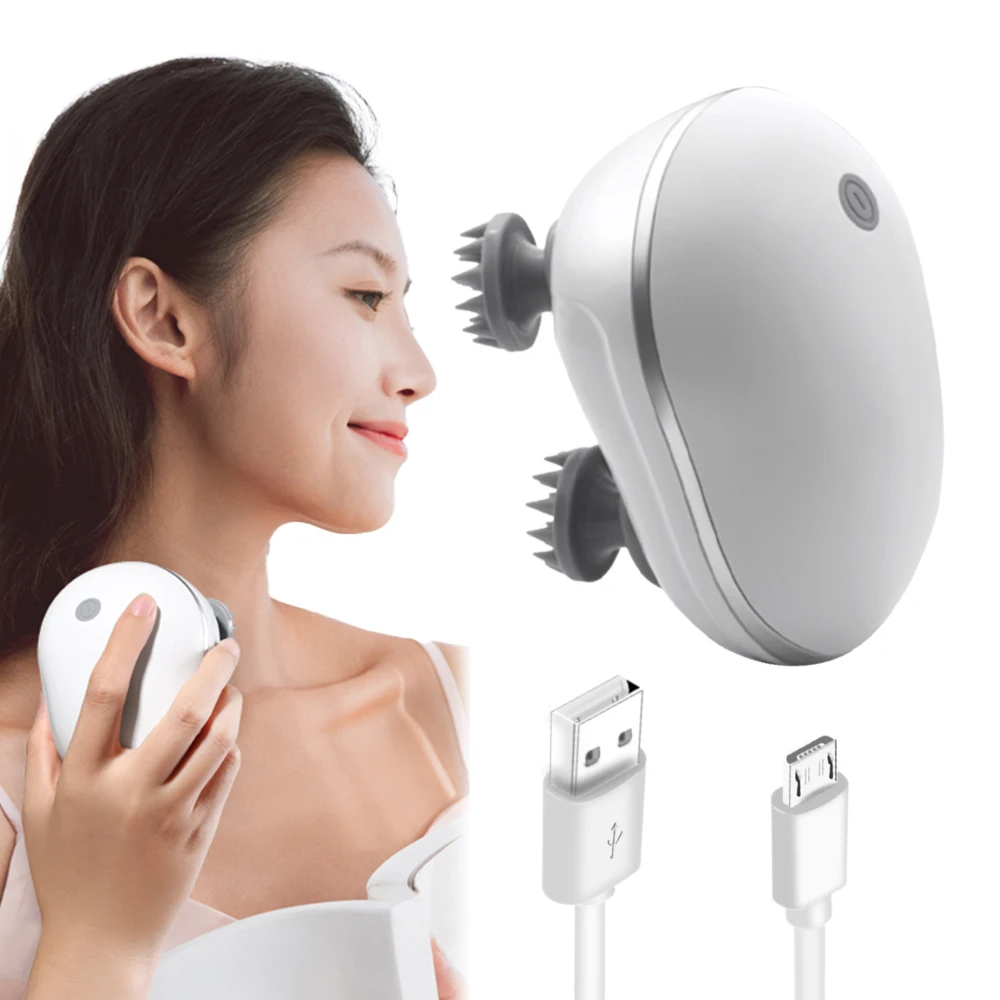 Smart Scalp Massager Portable Heated Head Massage Brush Electric Head Massager for Stress Relief