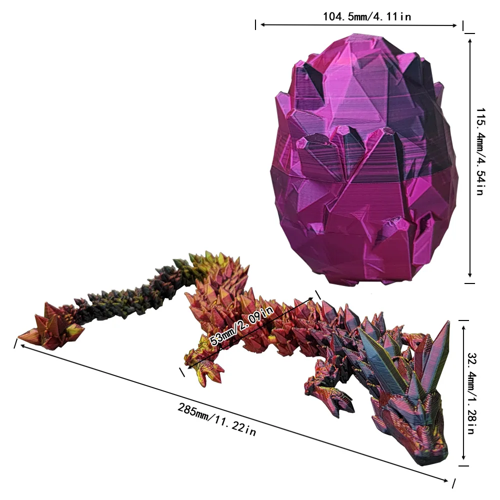 High-quality dragon eggshell simulation dragon-shaped mythical creature zodiac ornaments ornaments toys