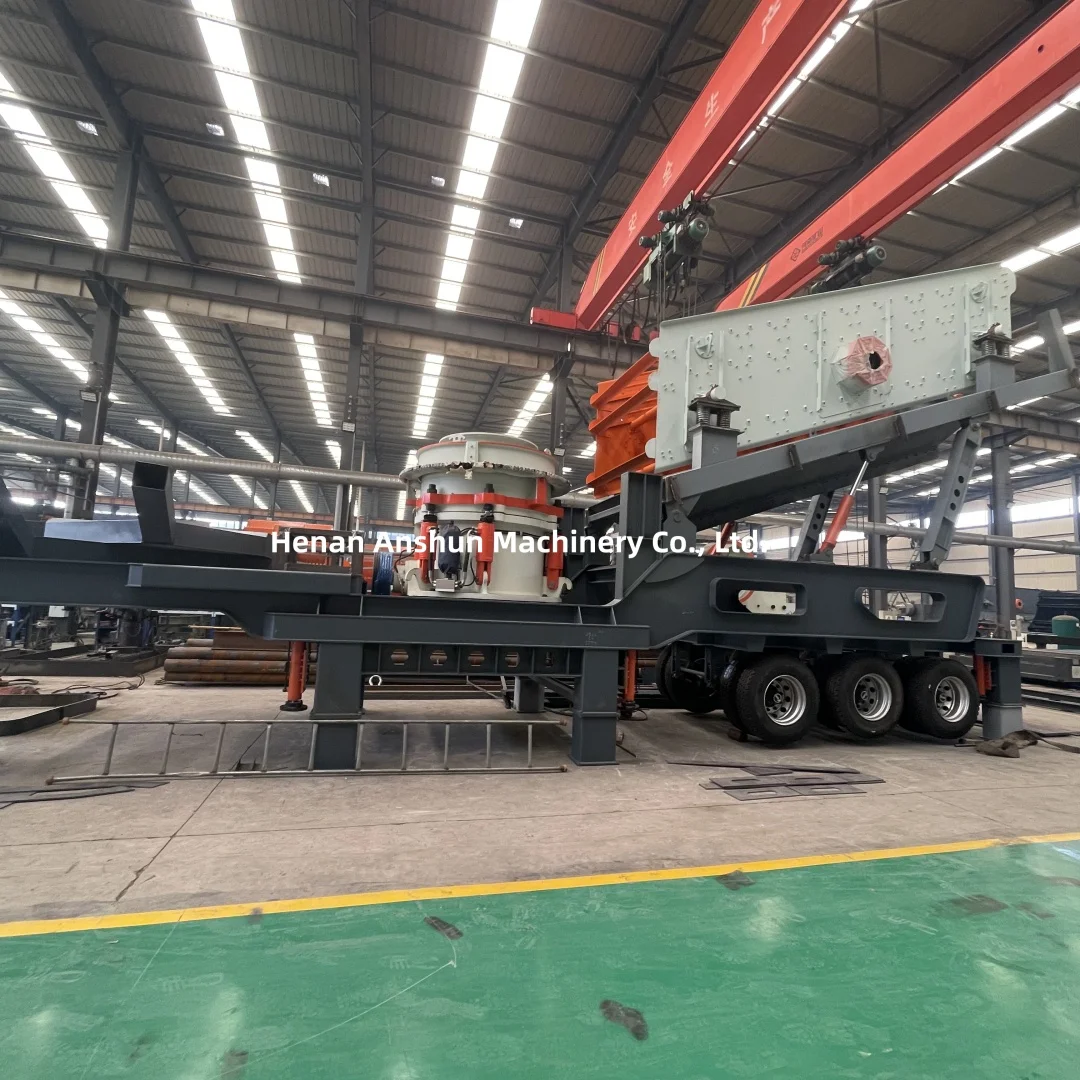 Primary Mining Quarry Mobile Coal Rock Impact Stone Crushing and Sand Gravel Screening Plant