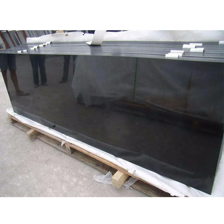 Natural Stone Flooring Tiles Chinese Kitchen Countertop Marble Island Polished Black Galaxy Granite