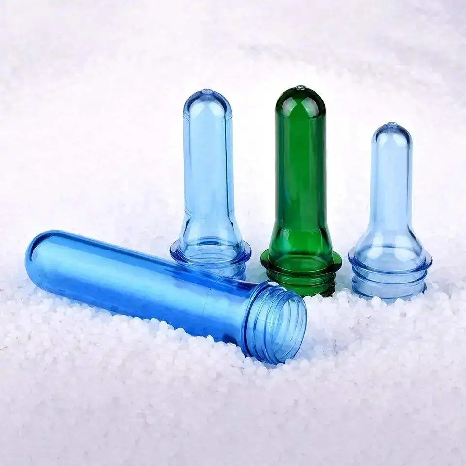 High Quality 28mm 30mm 38mm Hot Fill Blue Plastic Transparent Pet Water Preforms for Blowing Beverage Bottle Pet