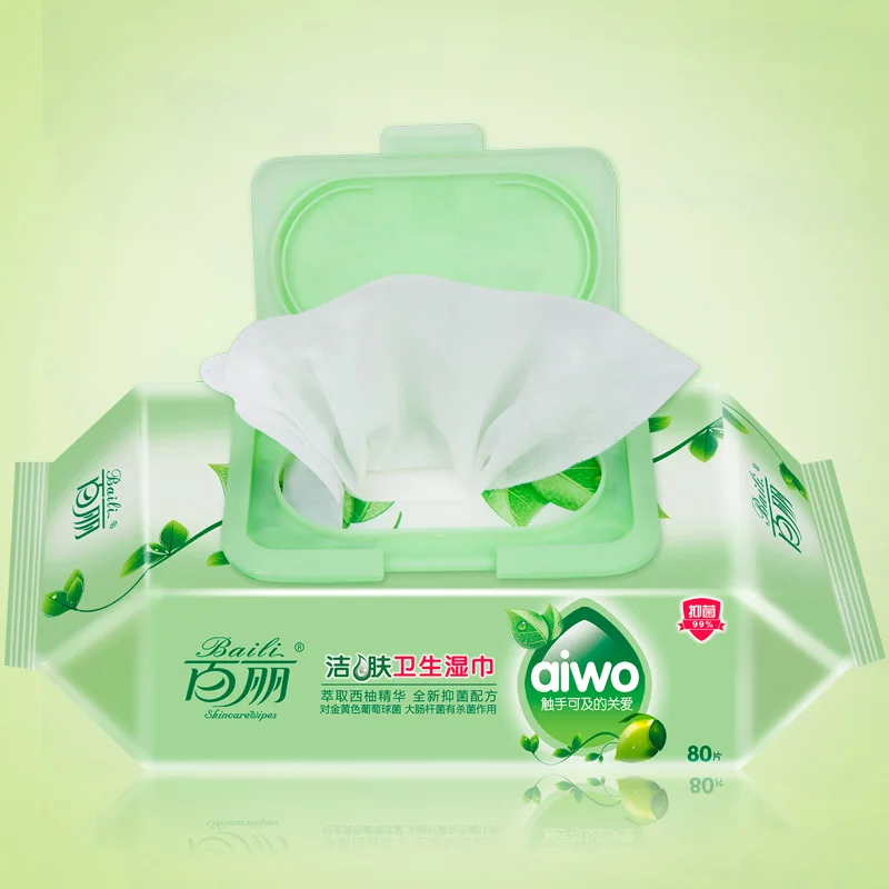 Wholesale Baby Wipes Flushable Unscent Fragrance 80 100 120PCS Baby Cleaning Wet Wipes