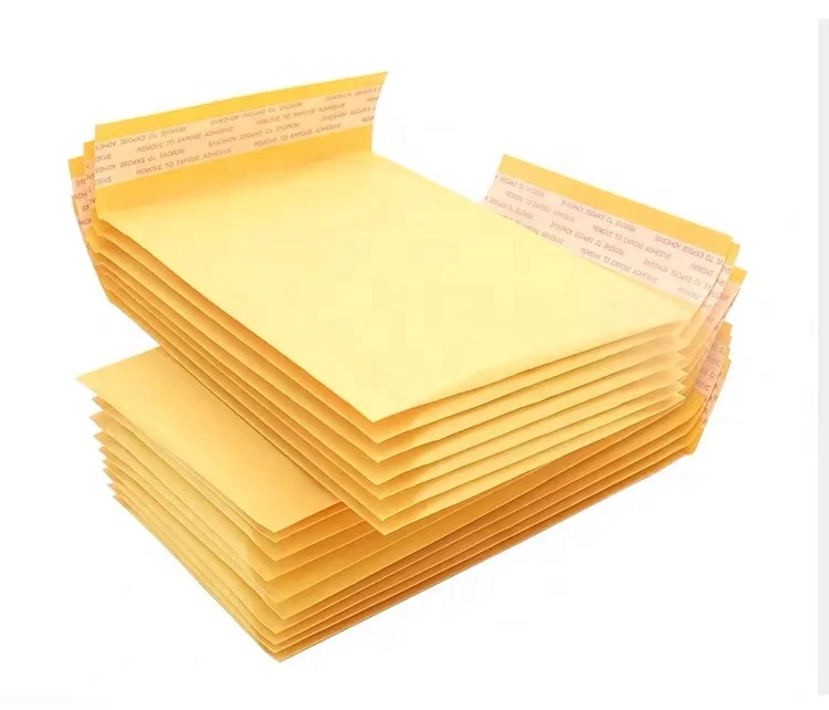 Factory Wholesale  Kraft Bubble Mailers Padded Envelopes Made of Strong Kraft Paper and Bubble