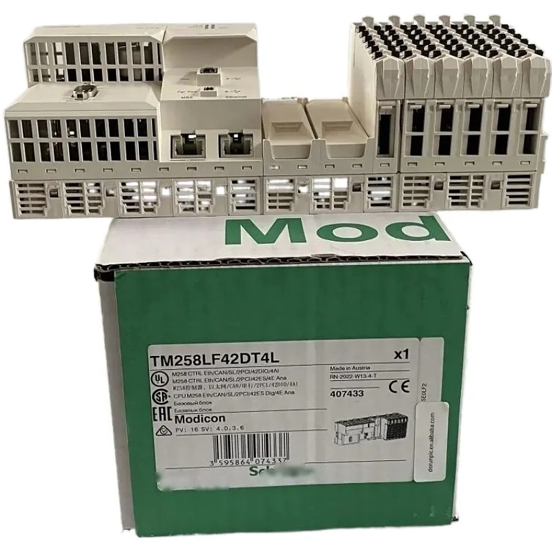 PLC TM258LF42DT4L  Modicon M258, compact base 42 + 4 I/O 24 V DC CANopen TM258LD42DT