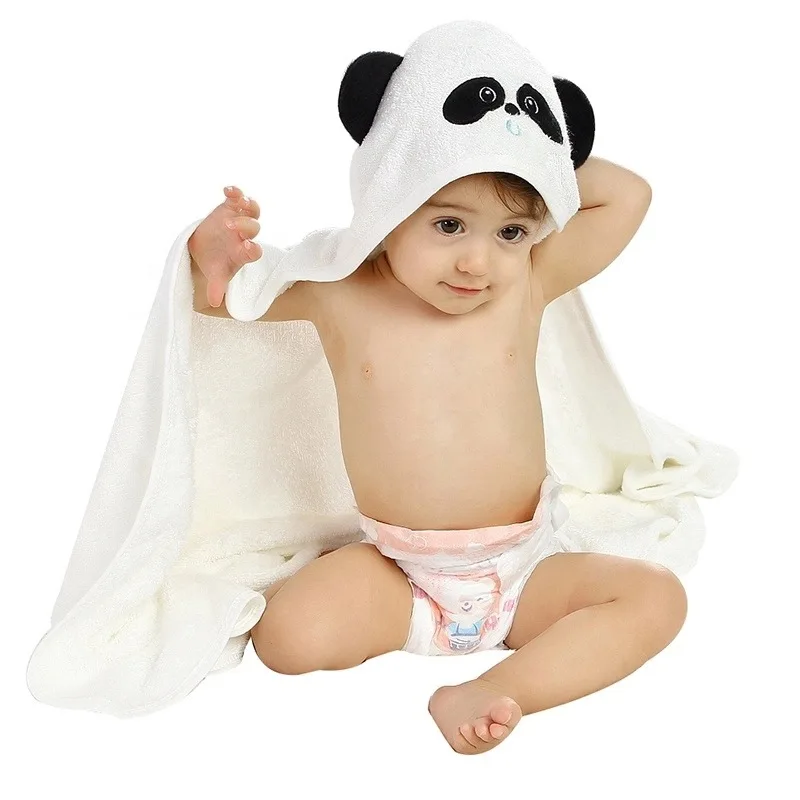 Amazon hot sell custom eco-friendly bamboo baby hooded bath towel