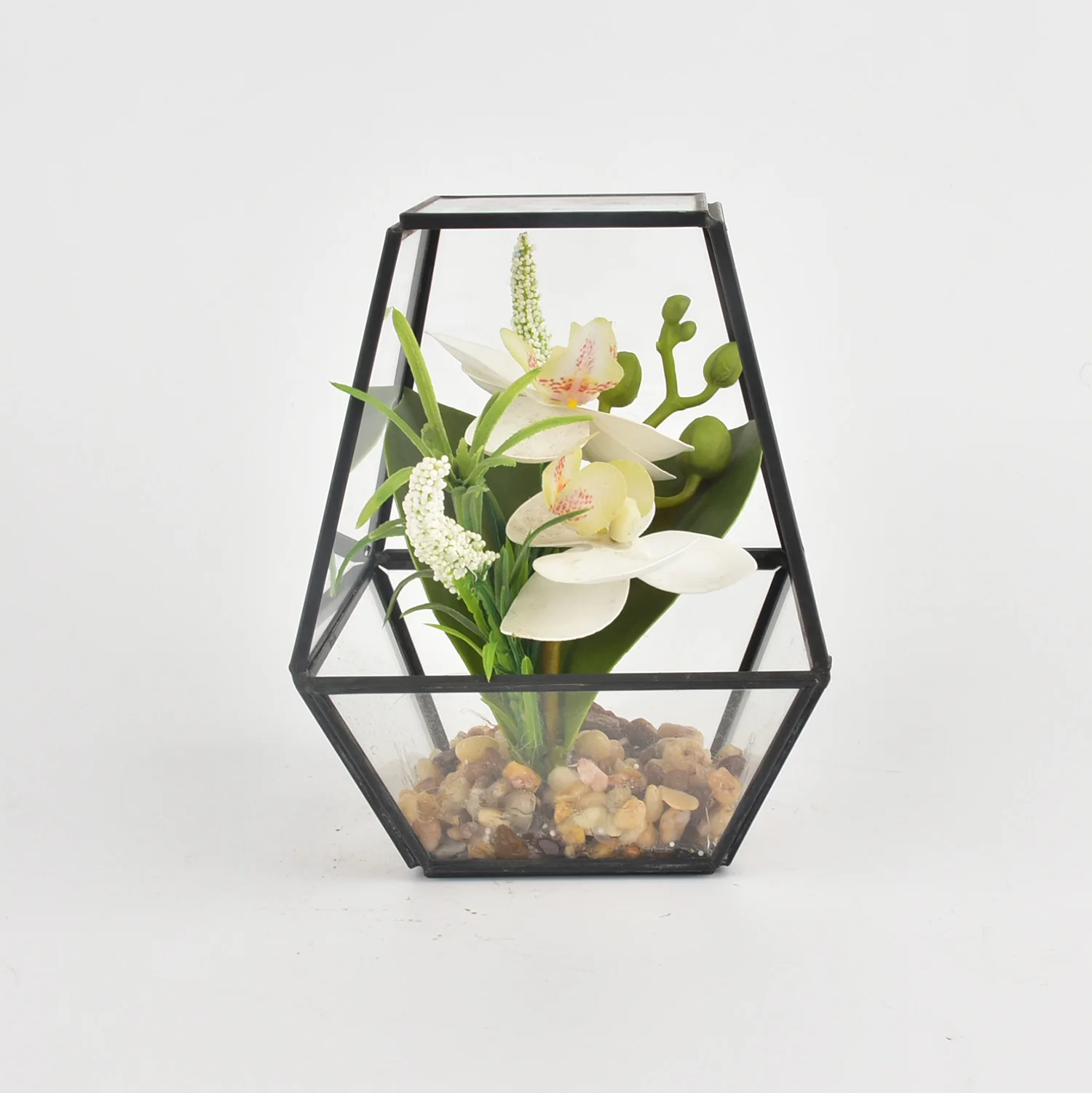 High Quality Classic Style Glass Geometric Terrarium Box Geometric Glass Terrarium Plant pot