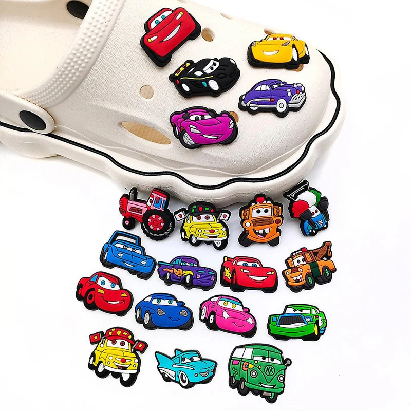 Big Mini Yellow Car Name Brand Shoe Charm