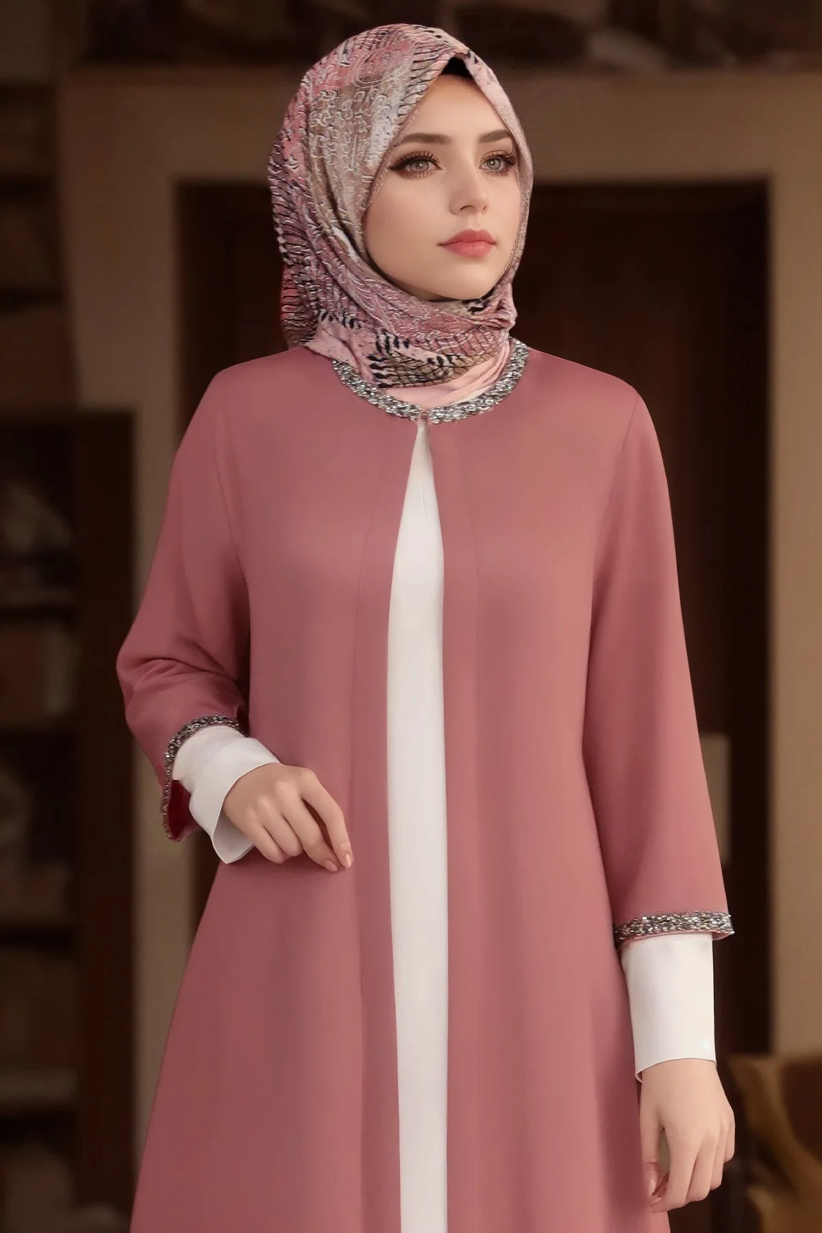 Wholesale sales 2024 dubai abaya Islamic clothing Muslim long cape sun protection shirt