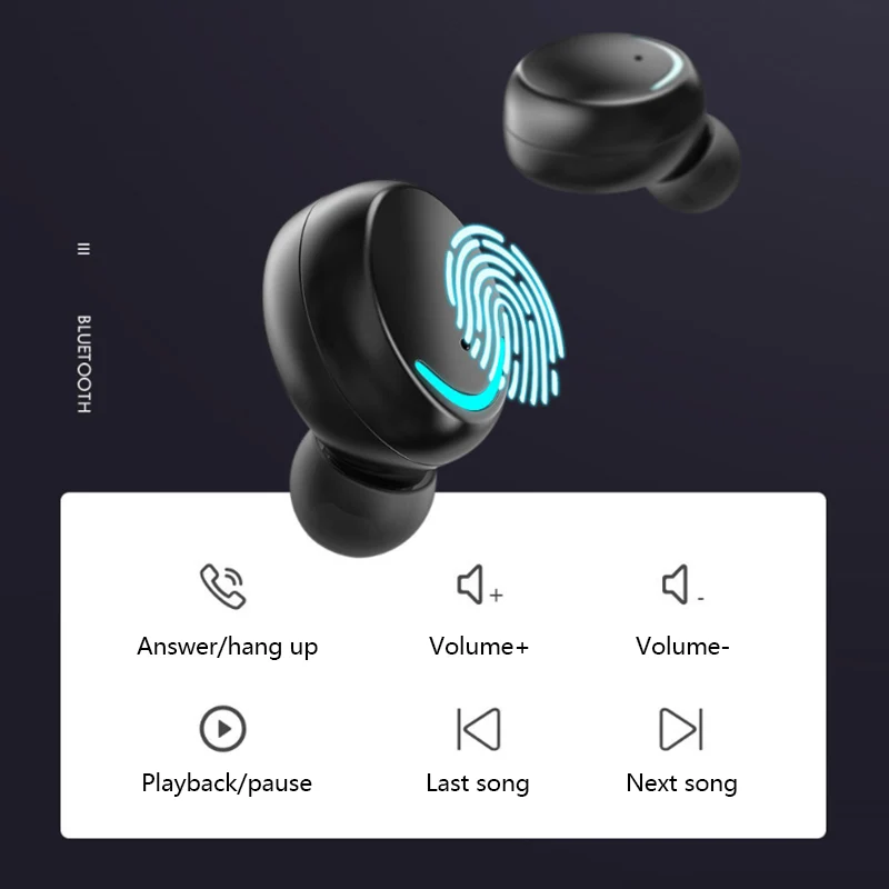  BTH-F9-5C Bluetooth 5 0 TWS игровые водонепроницаемые беспроводные наушники спортивные для