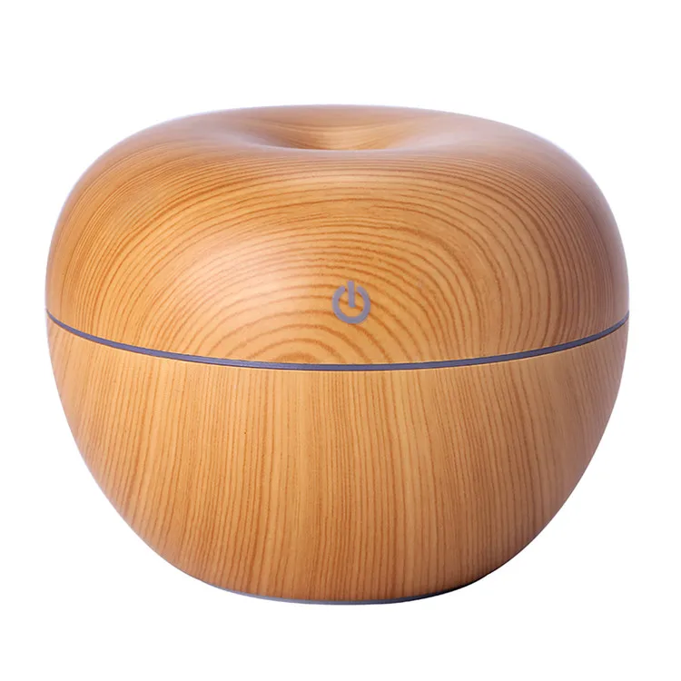 Shenzhen new releases 2024 scent diffuser machine humidifier air diffuser with wood grain color and apple shape