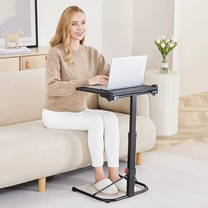 Wall Mountable Adjustable Folding TV Tray Table for Eating and Laptops