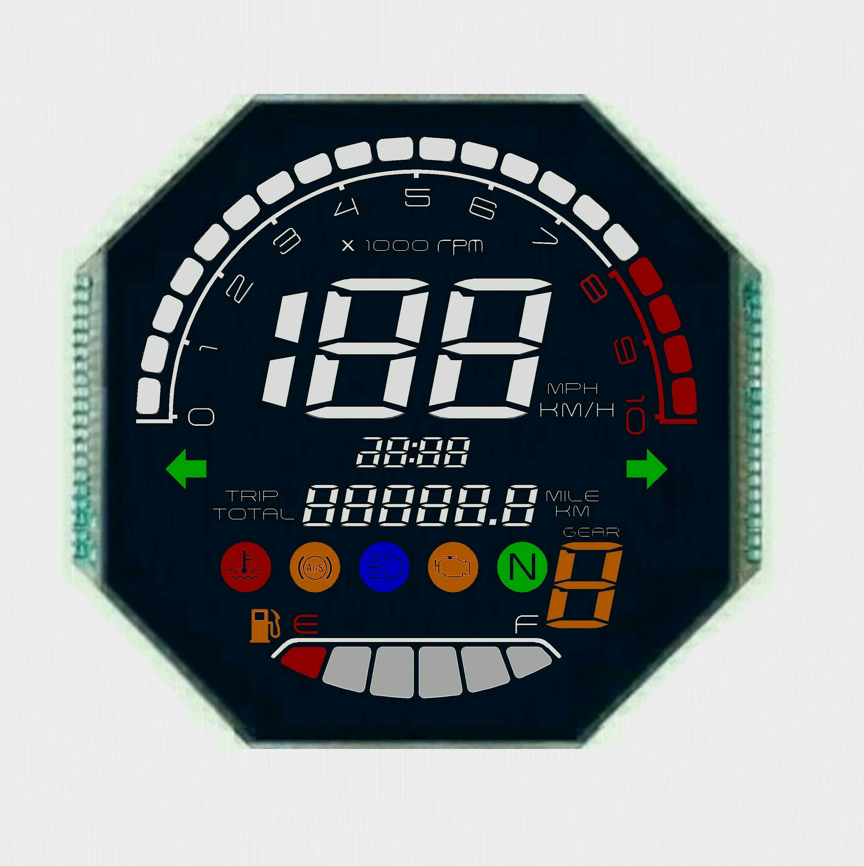 lcd speedometer VA LCD  motorcycle speedometer lcd display speedometer for motorcycle