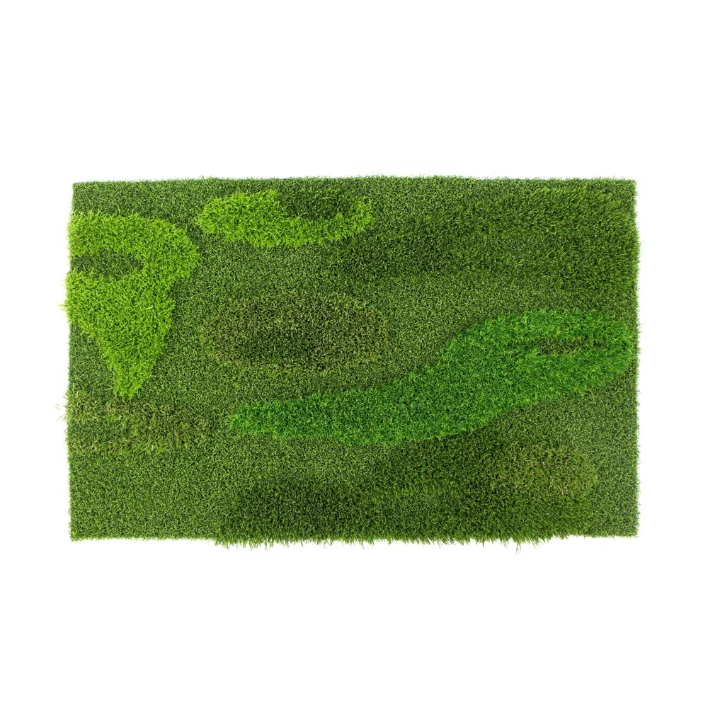 Uland 3D pattern green garden landscaping artificial grass synthetic lawn carpet