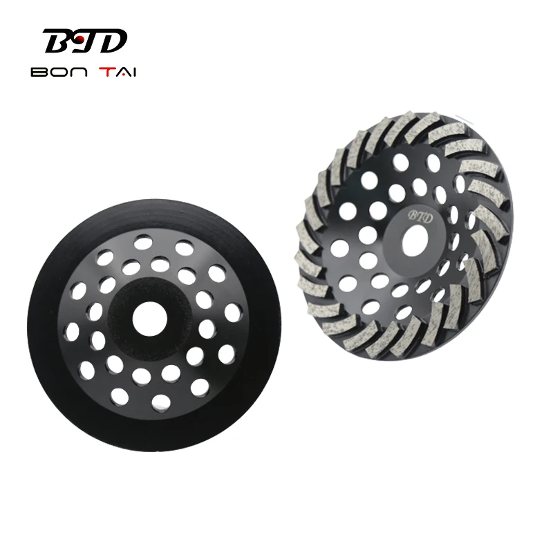 7 inch diamond turbo segment cup grinding wheel for concrete