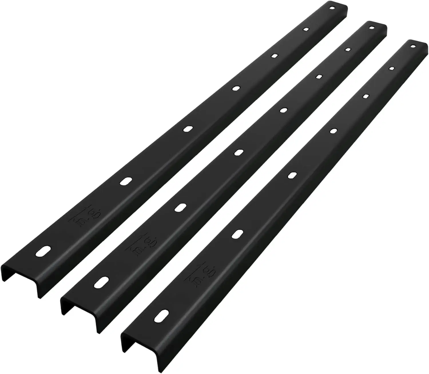 Industrial Black Wrought Iron U-shaped Desk Legs, Modern Square Frame, Solid Cast Iron Construction, mail order packing