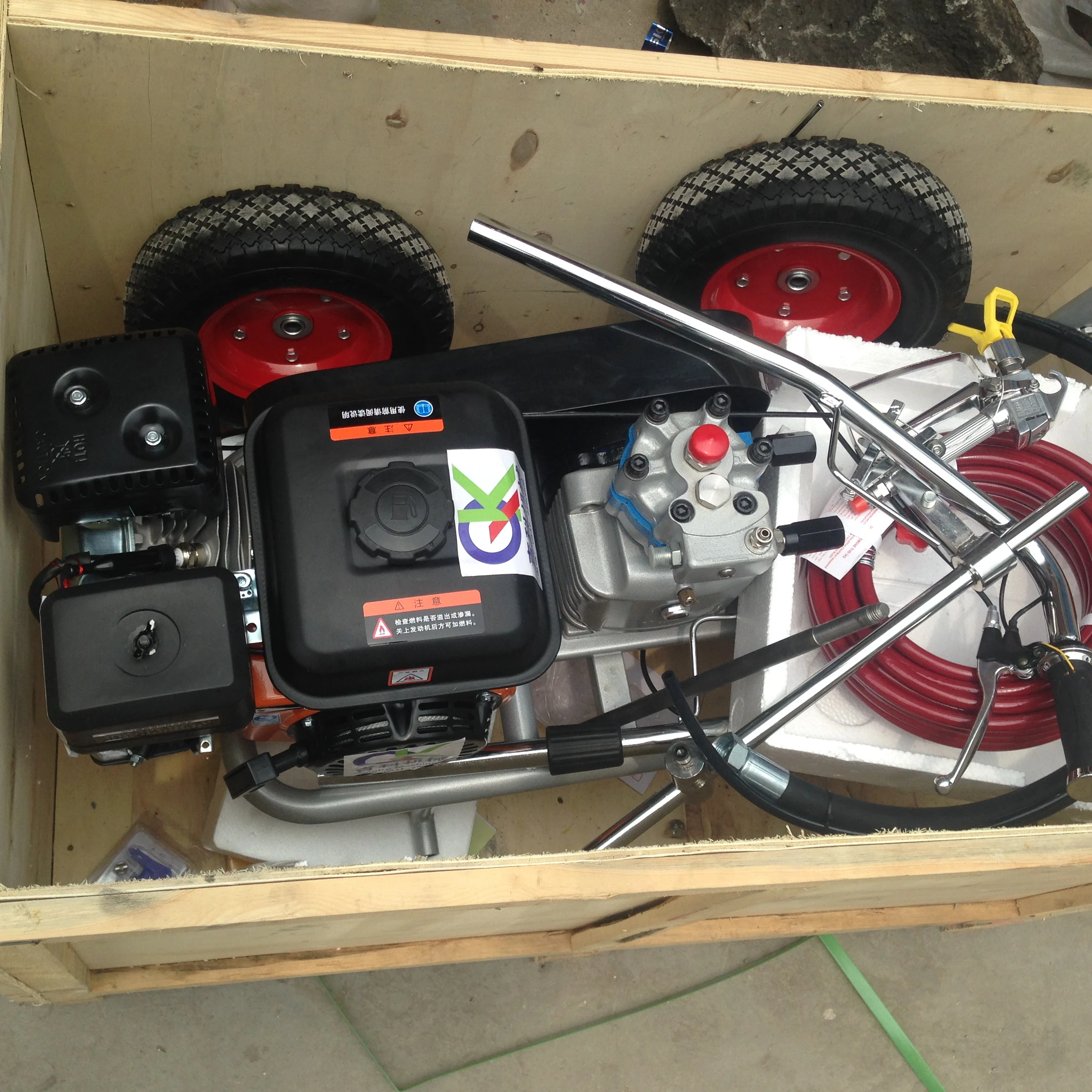 Made in china hand push type cold spraying marking machine, road marking 0n sale