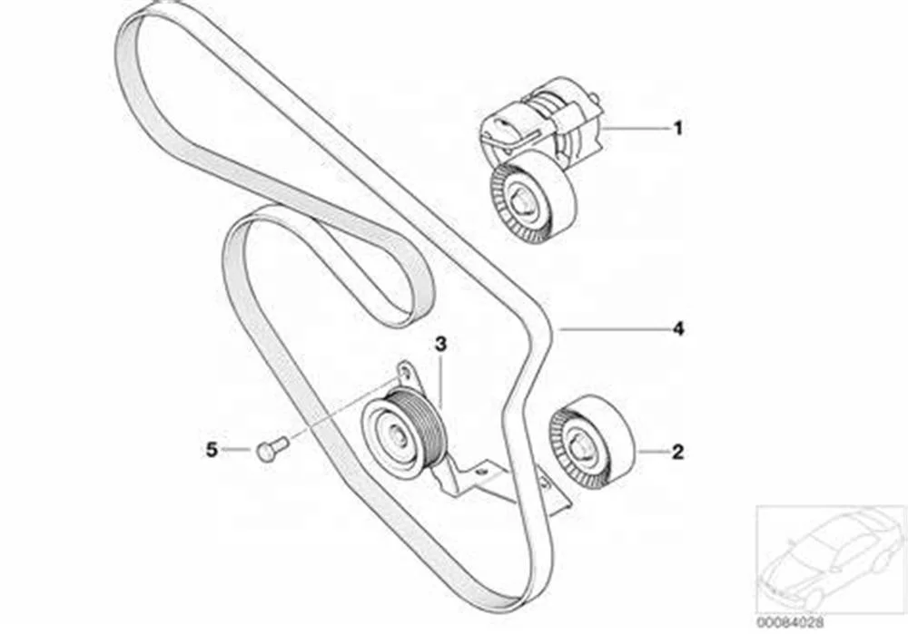  Ребристый ремень генератора E90 E46 E60 E84 N46 6PK1870 V для bmw 11287631810