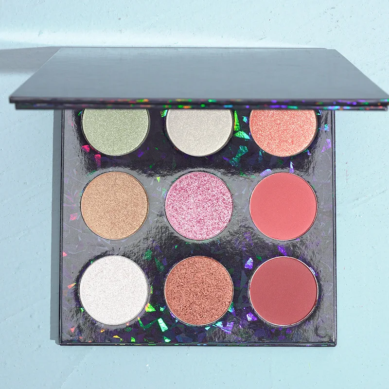 9 Colors Private Label Vegan Cruelty Free Long Lasting Waterproof Pigment 2022 Eyeshadow Palette