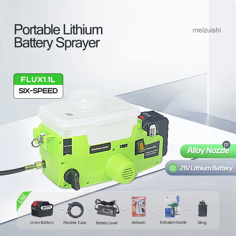 2023 Latest Small Cross Package Paint Spraying Machine 1.7L  Household Repair Spraying Machine