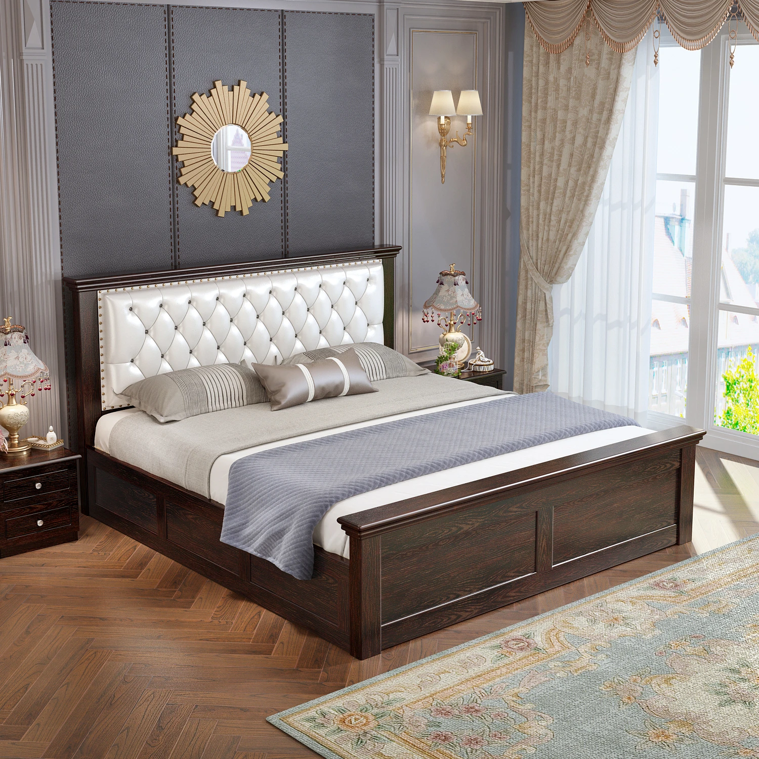 Современная Лидер продаж, деревянная мебель для гостиничной кровати, дизайнерские наборы мебели для спальни