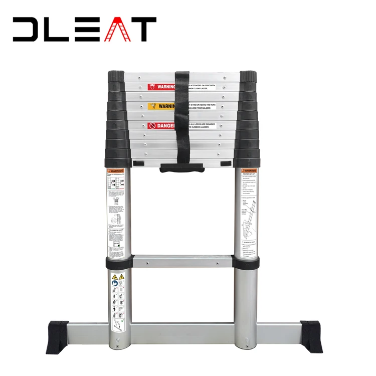 2023 Новый EN131-6 2,6 м/3,2 м/3,8 м Телескопический алюминиевый шаг замедлить закрытые телескопическая лестница