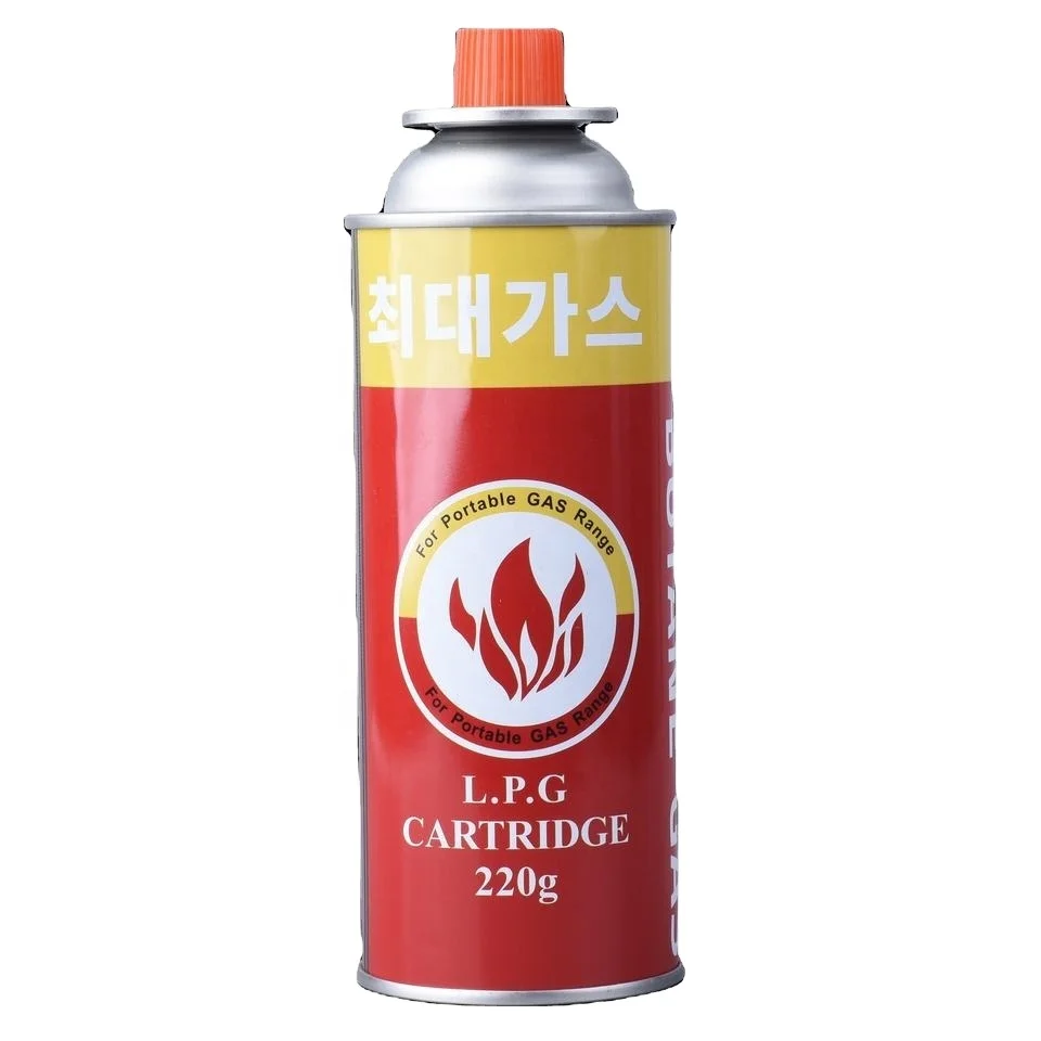 BBQ gas customized disposable butane gas canister customized camping gas