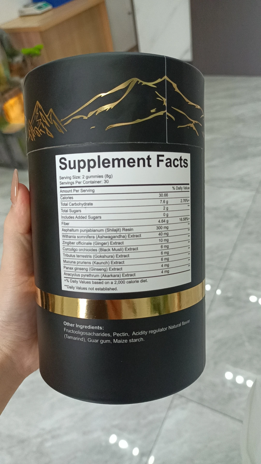 OEM Shilajit Gummies: гималайские мармеладки с гокшурой черными мюсли и Ашвагандха для здоровья почек иммунитета мозга сердца