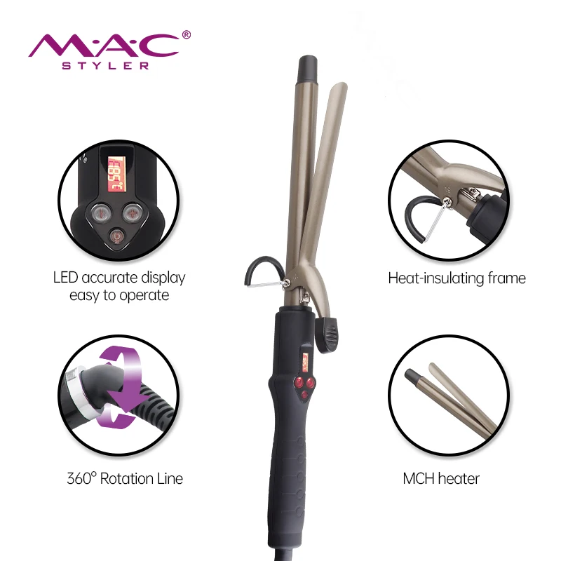 Home Use  Big Wave Curler Hair Curling Iron Machine Pro Fast MCH Heating  Curls Air Hair Curler