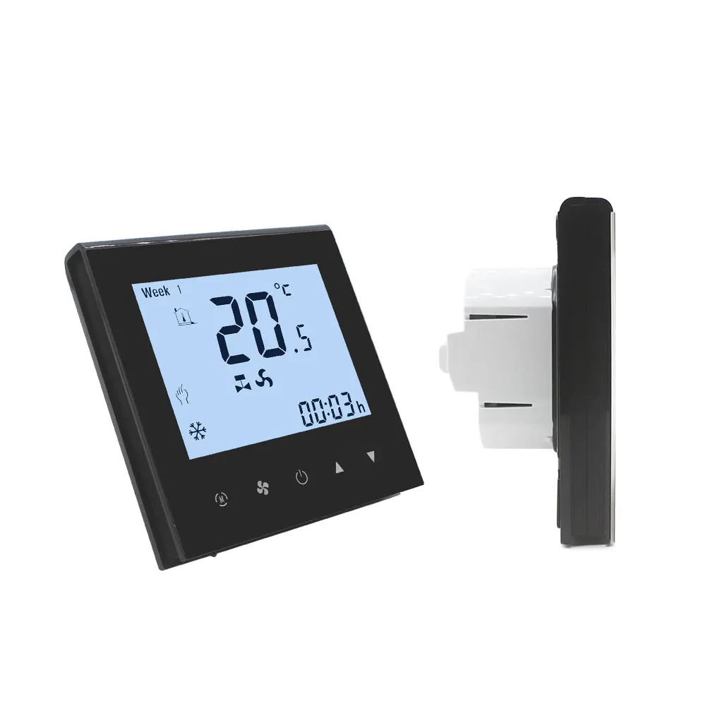 WF11 OEM ODM Customized Fan Coil Unit Wifi Programmable 2 Pipe 4 Pipe Smart Thermostat For Room