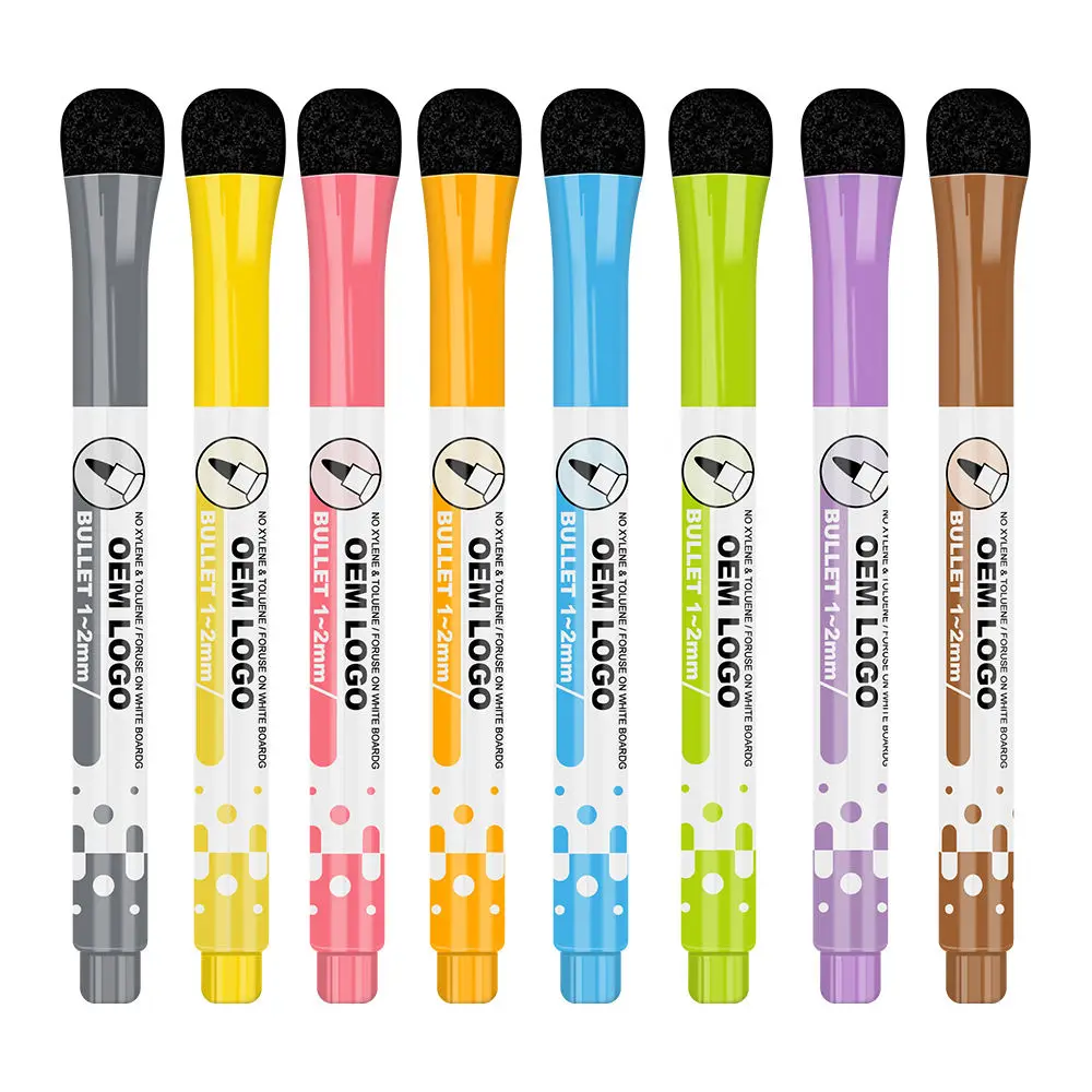 High Quality Colorful Hot Sale Customization Dry Erase Marker Pen Whiteboard Markers with Eraser