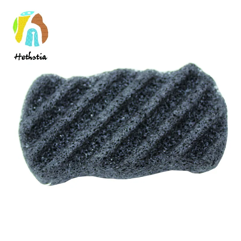 Black body cleaning dry konjac sponge private label