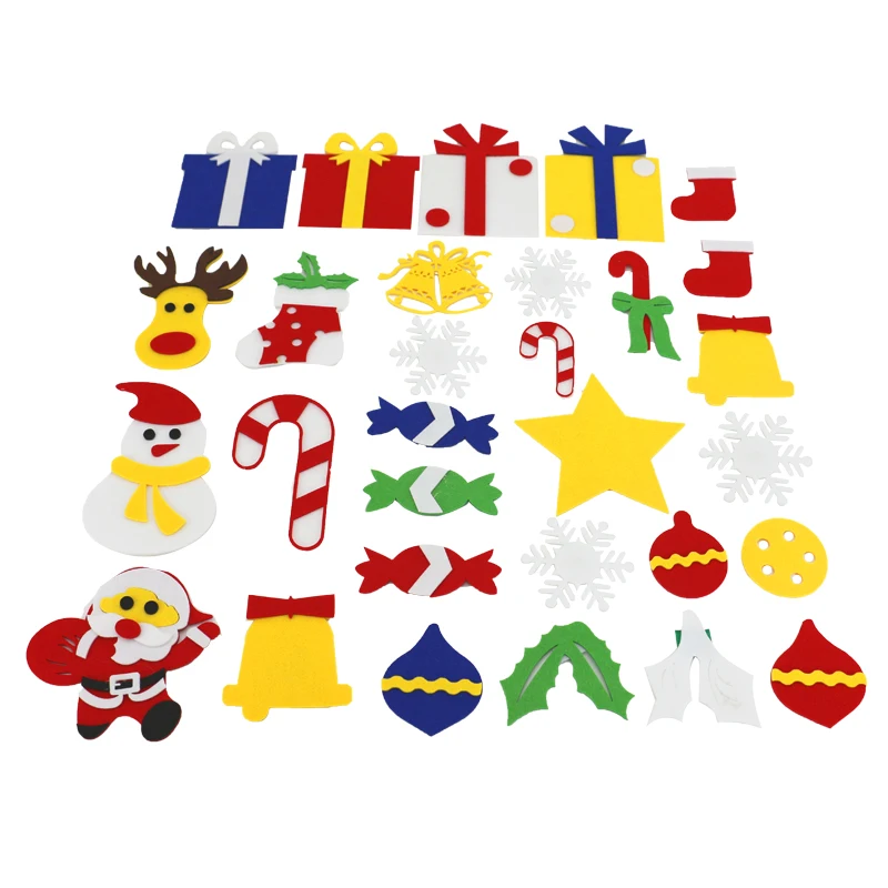 Factory Custom Christmas Tree New Year Gifts Kids Toys Tree DIY Felt christmas tree decoration