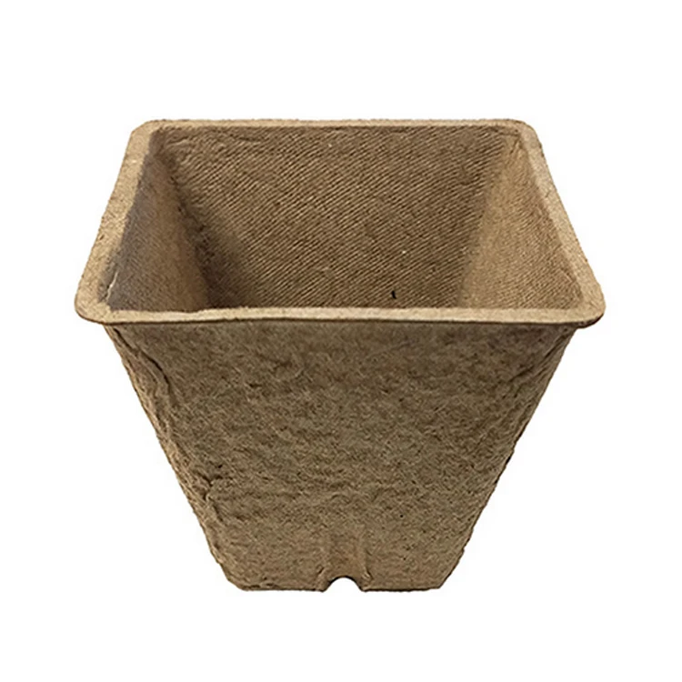 
Biodegradable 6cm Square Gardening Seedlings And Flower Cultivation Paper Cups Nursery Pots Pulp Nursery 