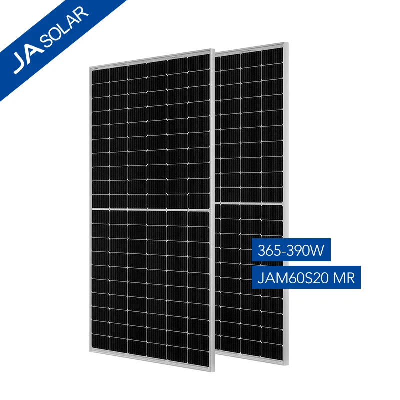 370 watt stock in Rotterdam Europe Half cell 9BB black solar module panels cheapest price solar panel