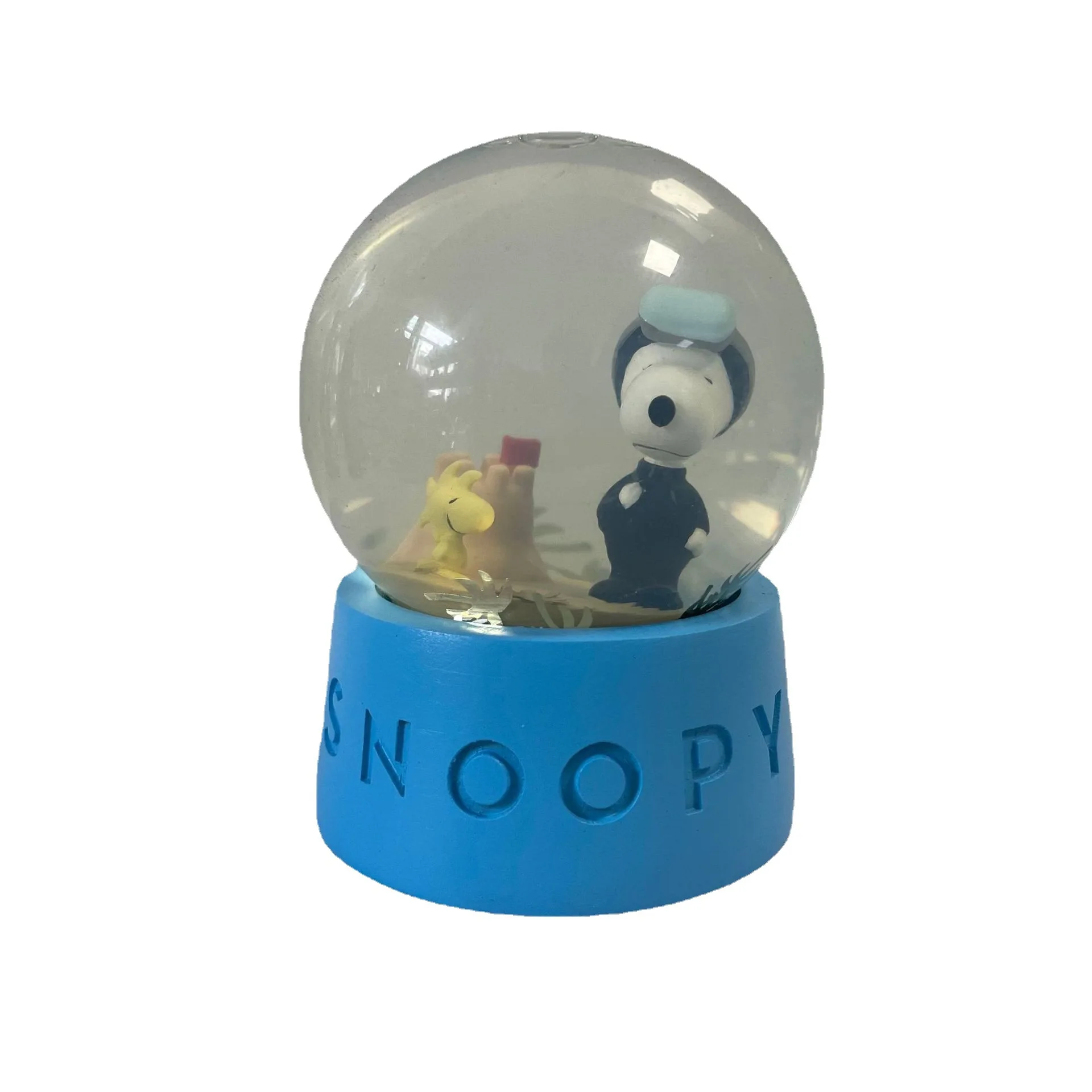 Custom Brand Water Globe 3D Animal Cartoon Christmas New Year Gift Resin Crafts Small Size Snow Globe