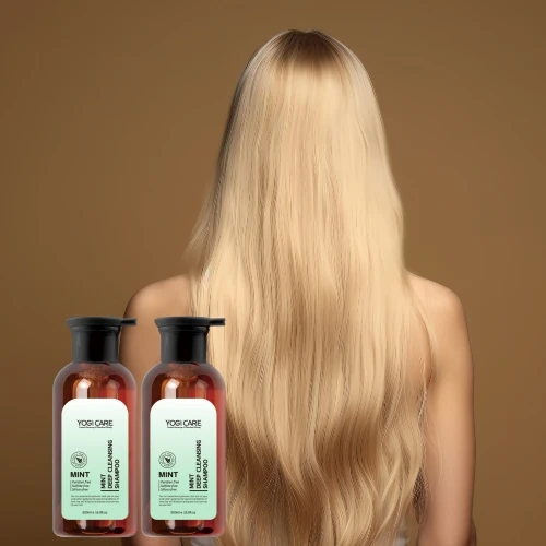 Free Sample 500ml Mint Hair Shampoo Clear Deep Cleansing Sulfate Free Shampoo