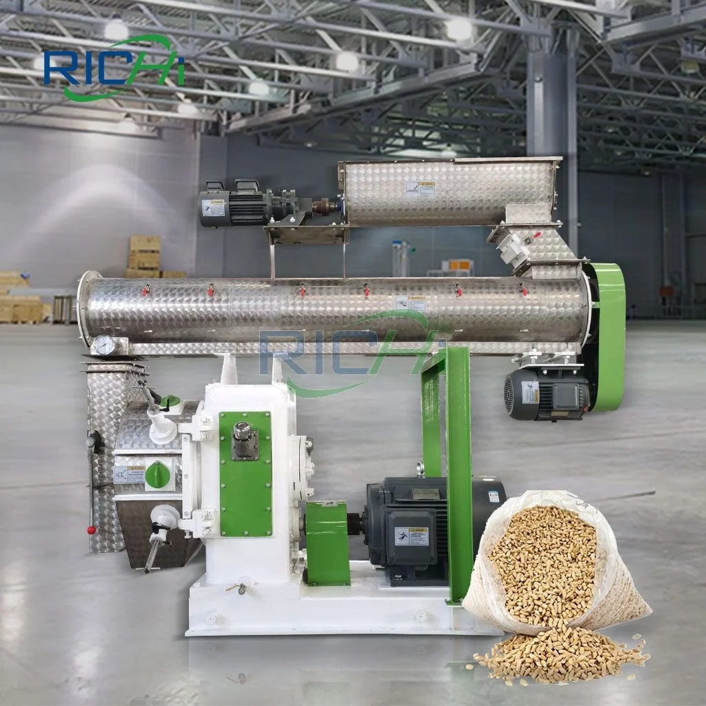 CE Certified 5-7 T/H Animal Livestock Barley Cattle Cow Poultry Chicken Feed Processing Equipment for Animal Dairy Poultry Food