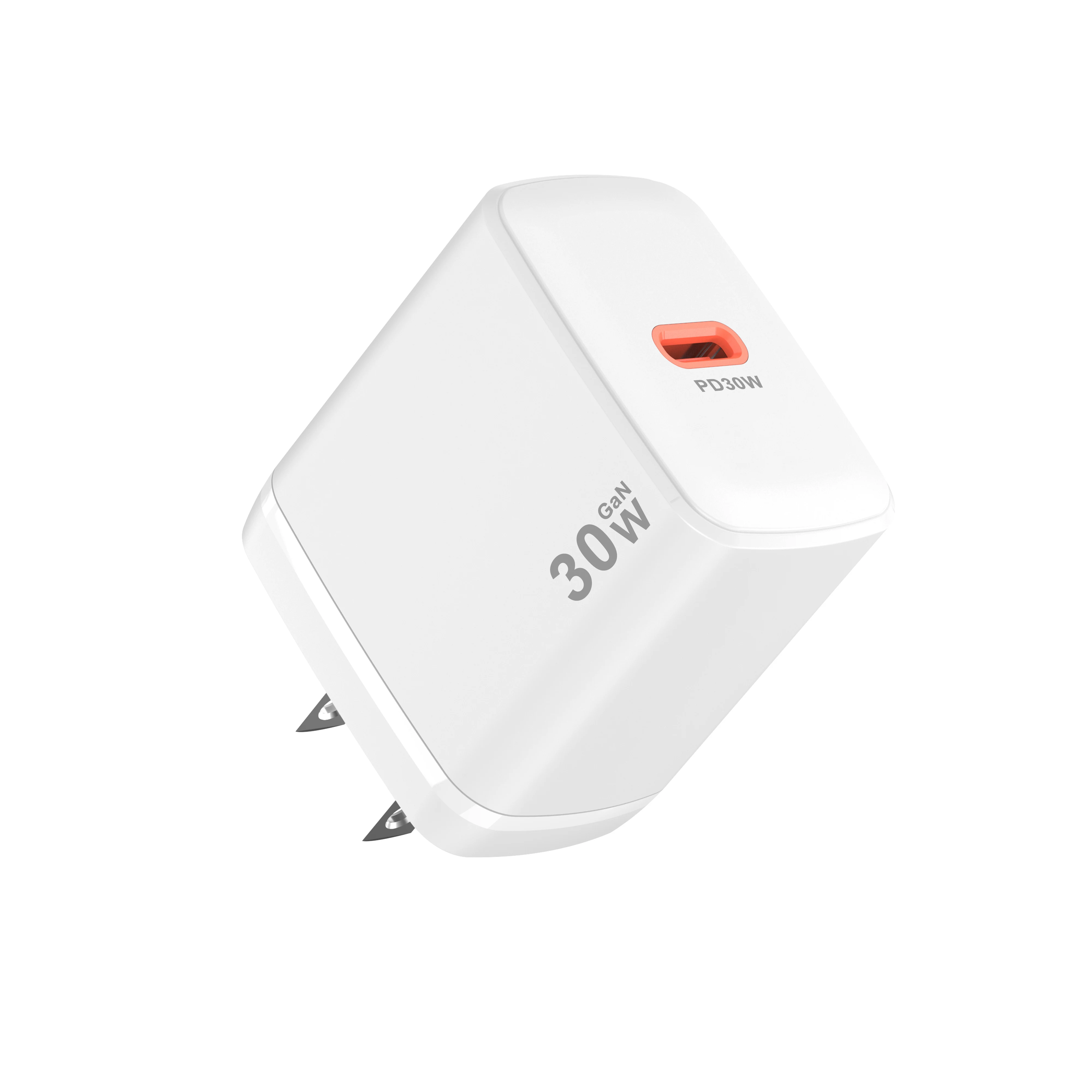 custom OEM QC PD 33W Dual Port USB Fast Charging Wall Adapter for Mobile Phones Gan Charger EU UK US Travel Charger