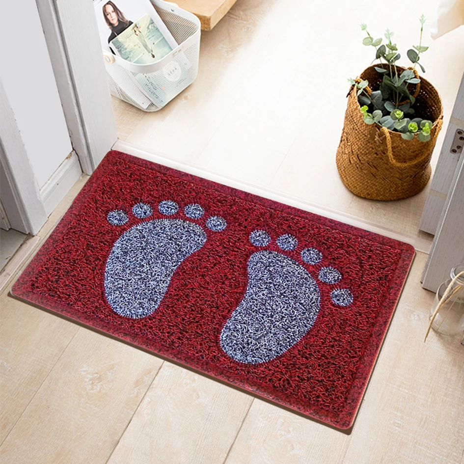 Creative Products Double Color Anti Slip Waterproof PVC Coil Door Mat Plastic Carpet Foot Floor Mat